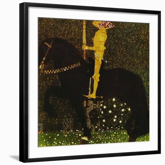 Life is a Struggle or the Golden Knight-Gustav Klimt-Framed Giclee Print