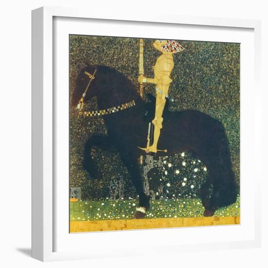 Life Is a Struggle (The Golden Knight) 1903-Gustav Klimt-Framed Giclee Print