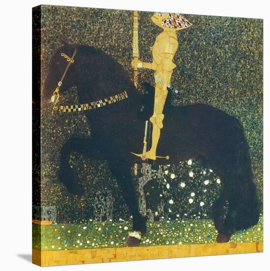Life Is a Struggle (The Golden Knight) 1903-Gustav Klimt-Stretched Canvas