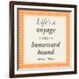 Life is a Voyage-Janice Gaynor-Framed Art Print