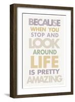 Life is Amazing II Pastel-Mercedes Lopez Charro-Framed Art Print