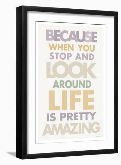 Life is Amazing II Pastel-Mercedes Lopez Charro-Framed Art Print