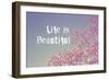 Life Is Beautiful-Vintage Skies-Framed Giclee Print