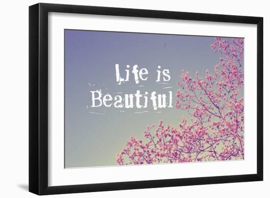 Life Is Beautiful-Vintage Skies-Framed Giclee Print