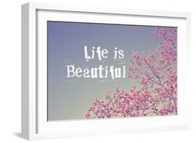 Life Is Beautiful-Vintage Skies-Framed Giclee Print