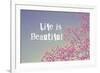 Life Is Beautiful-Vintage Skies-Framed Giclee Print