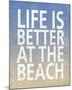 Life Is Better At The Beach-Sparx Studio-Mounted Art Print