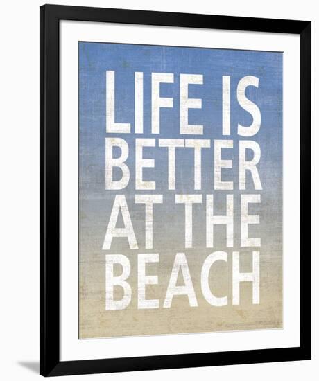 Life Is Better At The Beach-Sparx Studio-Framed Art Print