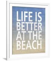 Life Is Better At The Beach-Sparx Studio-Framed Art Print