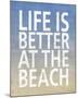 Life Is Better At The Beach-Sparx Studio-Mounted Art Print