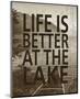 Life Is Better At The Lake-Sparx Studio-Mounted Art Print