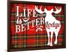 Life Is Better at the Lodge-Jacob Bates Abbott-Framed Giclee Print