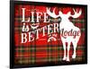 Life Is Better at the Lodge-Jacob Bates Abbott-Framed Giclee Print