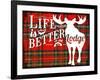 Life Is Better at the Lodge-Jacob Bates Abbott-Framed Giclee Print
