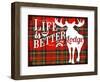 Life Is Better at the Lodge-Jacob Bates Abbott-Framed Giclee Print