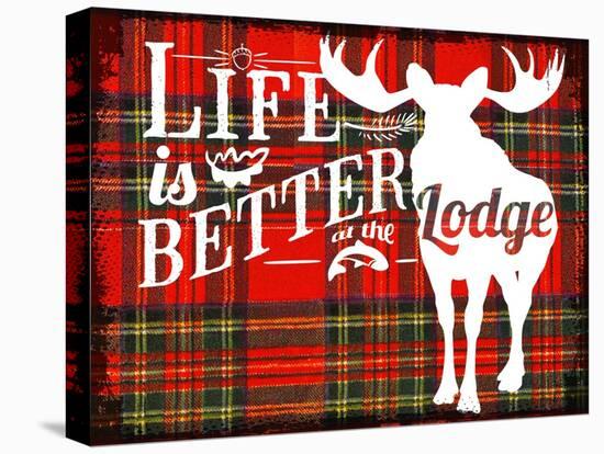 Life Is Better at the Lodge-Jacob Bates Abbott-Stretched Canvas