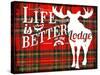 Life Is Better at the Lodge-Jacob Bates Abbott-Stretched Canvas