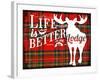 Life Is Better at the Lodge-Jacob Bates Abbott-Framed Giclee Print