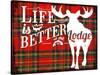 Life Is Better at the Lodge-Jacob Bates Abbott-Stretched Canvas
