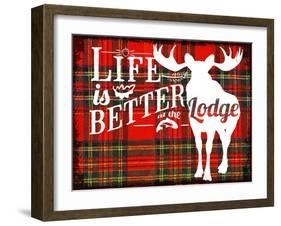 Life Is Better at the Lodge-Jacob Bates Abbott-Framed Giclee Print