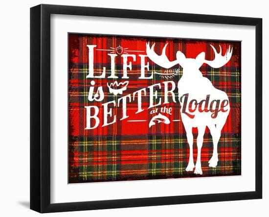 Life Is Better at the Lodge-Jacob Bates Abbott-Framed Giclee Print