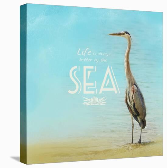 Life Is Better by the Sea-Jai Johnson-Stretched Canvas