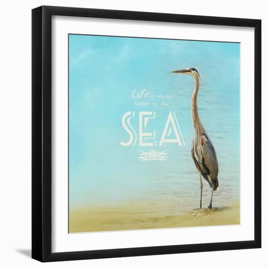 Life Is Better by the Sea-Jai Johnson-Framed Giclee Print