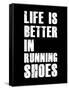 Life is Better in Running Shoes-null-Framed Stretched Canvas