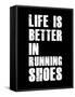 Life is Better in Running Shoes-null-Framed Stretched Canvas