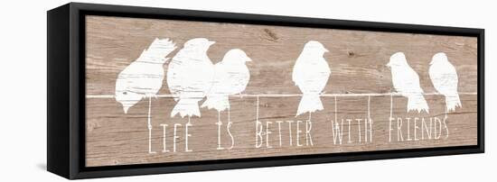 Life is Better with Friends-Patricia Pinto-Framed Stretched Canvas