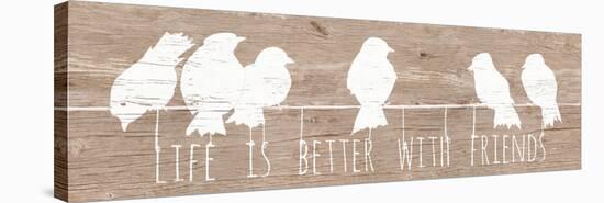 Life is Better with Friends-Patricia Pinto-Stretched Canvas