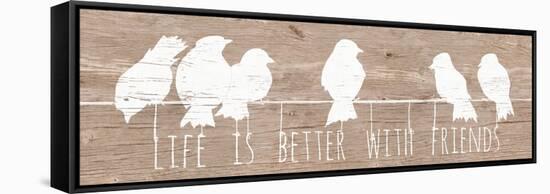 Life is Better with Friends-Patricia Pinto-Framed Stretched Canvas