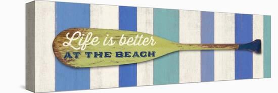 Life Is Betterat the Beach-Sam Appleman-Stretched Canvas