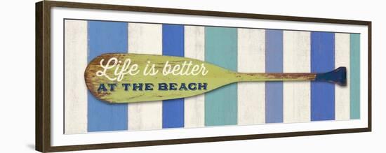Life Is Betterat the Beach-Sam Appleman-Framed Premium Giclee Print