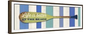 Life Is Betterat the Beach-Sam Appleman-Framed Premium Giclee Print