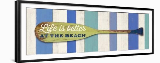 Life Is Betterat the Beach-Sam Appleman-Framed Premium Giclee Print