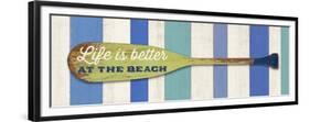 Life Is Betterat the Beach-Sam Appleman-Framed Premium Giclee Print