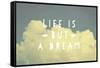 Life Is But a Dream-Vintage Skies-Framed Stretched Canvas