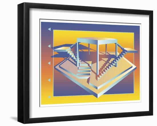 Life Is But a Stage-David Chestnutt-Framed Giclee Print