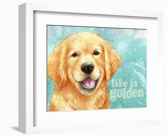 Life Is Golden Retriever-Melinda Hipsher-Framed Giclee Print