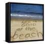 Life Is Good at the Beach-Kimberly Glover-Framed Stretched Canvas