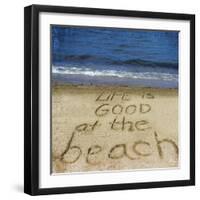 Life Is Good at the Beach-Kimberly Glover-Framed Photographic Print