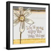 Life Is Good, Enjoy the Little Things-Robbin Rawlings-Framed Art Print