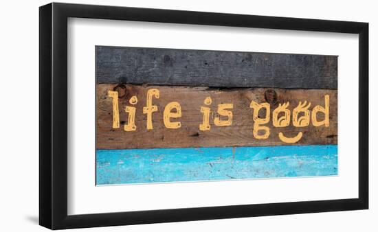 Life is good I-Irena Orlov-Framed Art Print