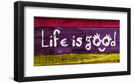 Life is good IV-Irena Orlov-Framed Art Print