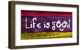 Life is good IV-Irena Orlov-Framed Art Print