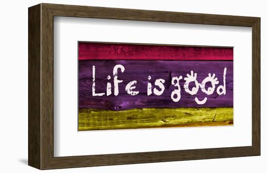 Life is good IV-Irena Orlov-Framed Art Print