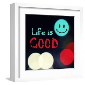 Life is good V-Irena Orlov-Framed Art Print