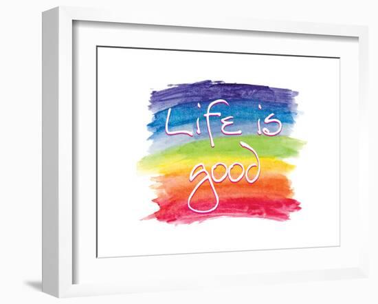 Life Is Good-SM Design-Framed Art Print