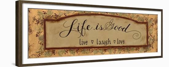 Life Is Good-Pamela Desgrosellier-Framed Premium Giclee Print